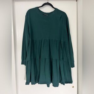 Zara Tiered T-shirt Mini Dress